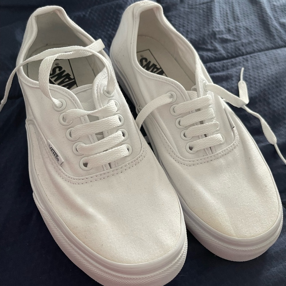 Vans Authentic White Canvas Sneakers